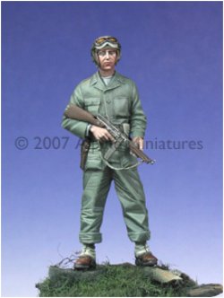 Photo1: Alpine Miniatures[AM35019]WW2 US Tanker w/ Tommy Gun