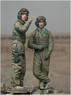 Photo1: Alpine Miniatures[AM35025]OIF US Tank Crew Set (2 figures)