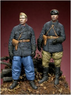 Photo1: Alpine Miniatures[AM35041]WW2 Russian Tank Crew Set (2 figures)