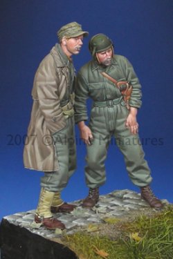 Photo1: Alpine Miniatures[AM35053]WW2 US Tank Crew Set (2 figures)