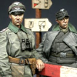 Photo2: Alpine Miniatures[AM35056]WW2 German Officers Set (2 figures)