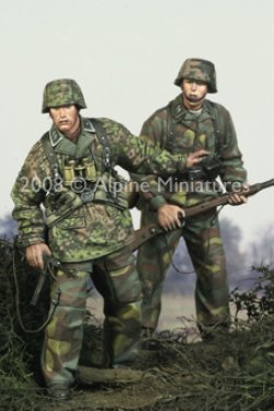 Photo2: Alpine Miniatures[AM35062]12 SS Grenadier Set (2 figures)