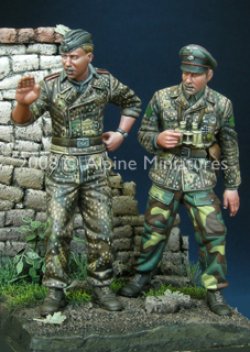 Photo1: Alpine Miniatures[AM35068]WSS Panzer Crew Set 44-45 (2 figures)