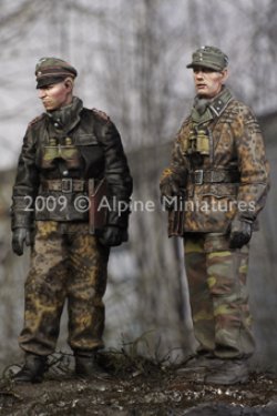 Photo2: Alpine Miniatures[AM35077]LAH Officers in the Ardennes Set (2 figures)