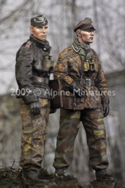 Photo3: Alpine Miniatures[AM35077]LAH Officers in the Ardennes Set (2 figures)