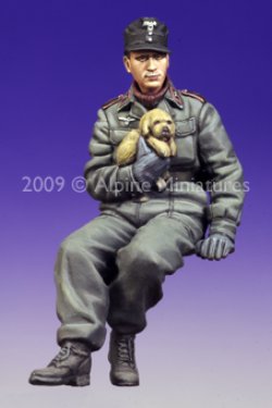 Photo2: Alpine Miniatures[AM35088]German Panzer Crew with Puppy