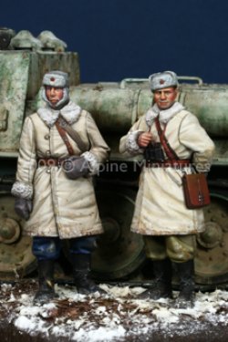 Photo1: Alpine Miniatures[AM35092]WW2 Russian AFV Crew Set (2 Figures)