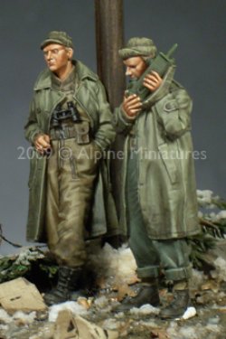 Photo2: Alpine Miniatures[AM35095]WW2 US Army Officer Set (2 Figures)
