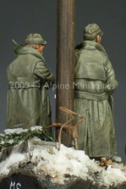 Photo3: Alpine Miniatures[AM35095]WW2 US Army Officer Set (2 Figures)