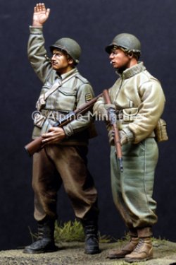 Photo3: Alpine Miniatures[AM35110]WW2 US Infantry Set (2 Figures)