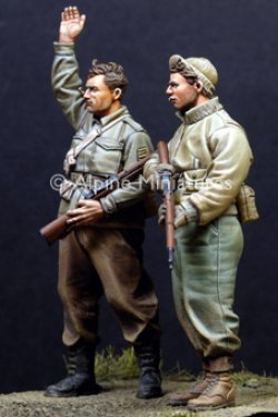 Photo4: Alpine Miniatures[AM35110]WW2 US Infantry Set (2 Figures)