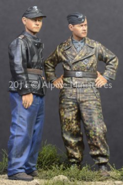 Photo1: Alpine Miniatures[AM35122]Tiger Aces in Normandy (2 Figures)