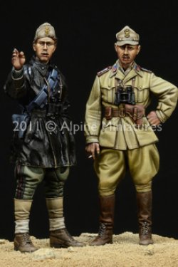 Photo2: Alpine Miniatures[AM35124]WW2 Italian AFV Crew Set (2 Figures)