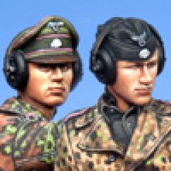 Photo3: Alpine Miniatures[AM35141]WSS Panzer Commander Set (2 Figures)