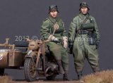 Alpine Miniatures[AM35144]German Motorcyclist Set (2 Figures)