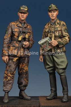 Photo4: Alpine Miniatures[AM35165]Kurt Meyer & Officer Set (2 Figures)