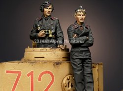 Photo3: Alpine Miniatures[AM35177]Panzer Commander Set (2 Figures)