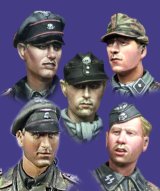 Alpine Miniatures[H005]WSS Panzer Crew Heads Set #1