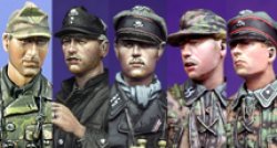 Photo2: Alpine Miniatures[H006]WSS Panzer Crew Heads Set #2