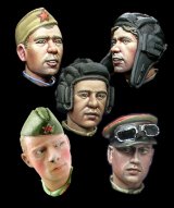 Alpine Miniatures[H014]WW2 Russian Heads Set #2