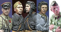 Photo2: Alpine Miniatures[H014]WW2 Russian Heads Set #2