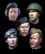 Alpine Miniatures[H015]WW2 British Heads Set #1