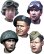 Photo2: Alpine Miniatures[H016]WW2 British Heads Set #2 (2)