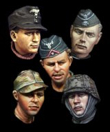 Alpine Miniatures[H018]WW2 German Heads Set #2