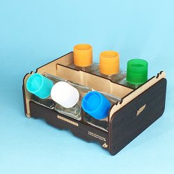 Photo2: ASUNAROW MODEL[28]6 square bottle holder