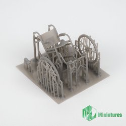 Photo4: MJ Miniatures[MJEZ35021]1/35 Wheel Chair(1set)