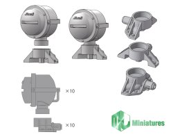 Photo2: MJ Miniatures[MJEZ35025]1/35 WWII German Bosch Lamp Light Set