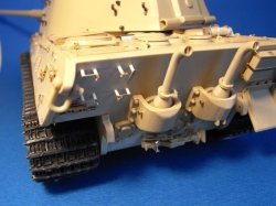 Photo4: [Passion Models] [P35-061] King Tiger(Henschel Turret) PE set(include injected wing nuts) for Tamiya