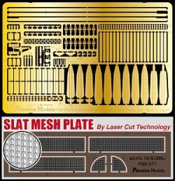 Photo1: [Passion Models] [P35-071] Sd.kfz.10/5 Update Set Part1-A Slat Mesh Closed ver. Laser Cut slat mesh and PE for DML