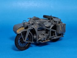 Photo2: [Passion Models] [P35T-030] 1/35 German KS600 Motorcycle & Sidecar 3D Parts Set  [For Tamiya MM35384]