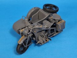 Photo6: [Passion Models] [P35-180] 1/35 German KS600 Motorcycle & Sidecar PE & 3D Parts Set  [For Tamiya MM35384]