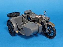 Photo8: [Passion Models] [P35-180] 1/35 German KS600 Motorcycle & Sidecar PE & 3D Parts Set  [For Tamiya MM35384]