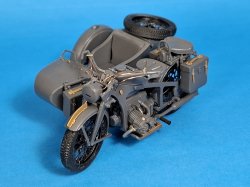 Photo9: [Passion Models] [P35-180] 1/35 German KS600 Motorcycle & Sidecar PE & 3D Parts Set  [For Tamiya MM35384]