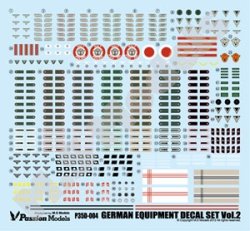 Photo1: [Passion Models] [P35D-004]1/35 WWII German Army Equipment Decal set Vol.2