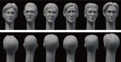 Photo2: [Passion Models] [P35F010] 1/35 WWII German Sodier Head Set(6 head)