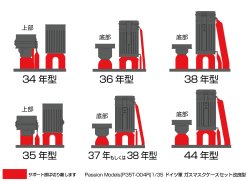 Photo6: [Passion Models] [P35T-004R] 1/35 WWII German Gas Mask Container Set [Improved version]