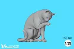 Photo5: [Passion Models] [P35T-023] 1/35 Cats For Cat Lovers 5psc [5 distinct poses]