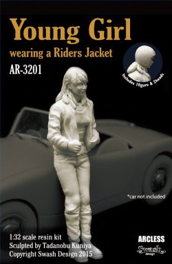 Photo1: [Swash Design][AR-3201] 1/32 Young Girl wearing a Riders Jacket