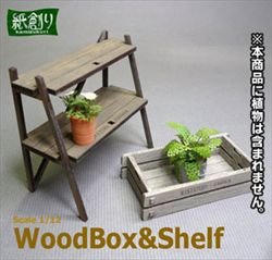 Photo1: [Kamizukuri] [G-41] Wood Box & Shelf