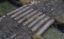 Photo3: Work Shop Shin[M-20222]1/35 Wooden Drain Tunnel and Log Bridge