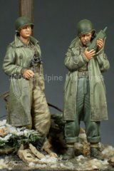 Photo: Alpine Miniatures[AM35095]WW2 US Army Officer Set (2 Figures)