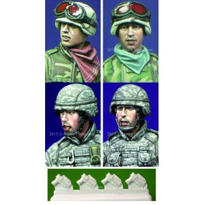 Photo: Alpine Miniatures[H007]Modern US Infantry Heads