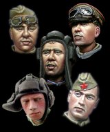 Photo: Alpine Miniatures[H013]WW2 Russian Heads Set #1