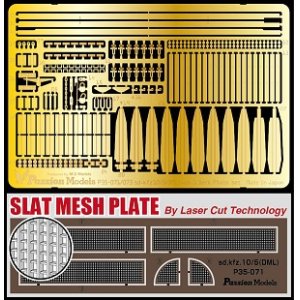 Photo: [Passion Models] [P35-071] Sd.kfz.10/5 Update Set Part1-A Slat Mesh Closed ver. Laser Cut slat mesh and PE for DML