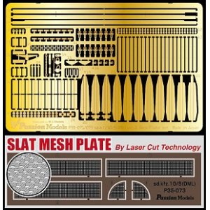 Photo: [Passion Models] [P35-073] Sd.kfz.10/5 Update Set Part1-A Slat Mesh Open ver. Laser Cut slat mesh and PE for DML