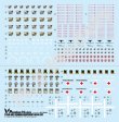 Photo1: [Passion Models] [P35D-002] 1/35 WWII German Army Equipment Decal set